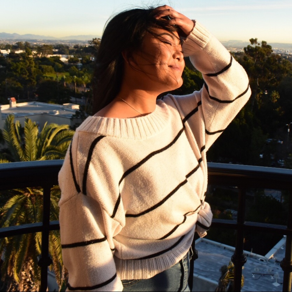 Oversized Striped Sweater